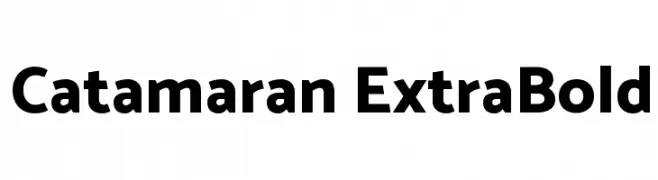Catamaran ExtraBold  font caratteri gratis