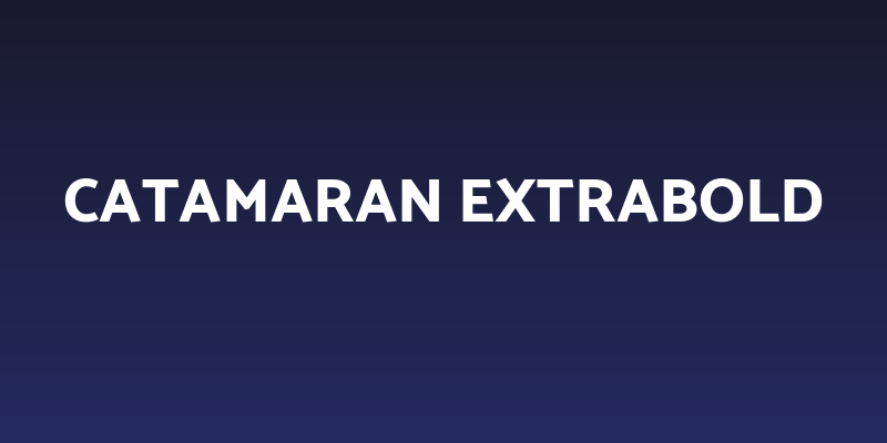 Catamaran ExtraBold Social Header