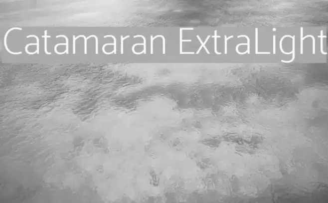 Catamaran ExtraLight Font examples