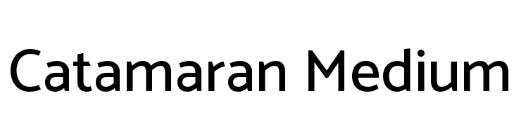 catamaran medium font