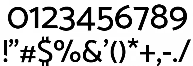 Catamaran Medium Font OTHER CHARS