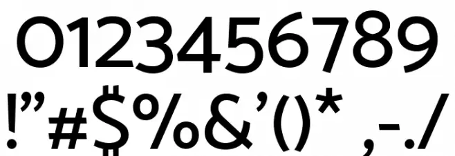 Catamaran Medium Font OTHER CHARS