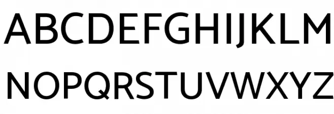 Catamaran Medium Schriftart Groß