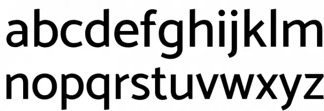 Catamaran Medium Font LOWERCASE