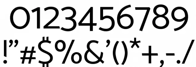 Catamaran Regular Font OTHER CHARS