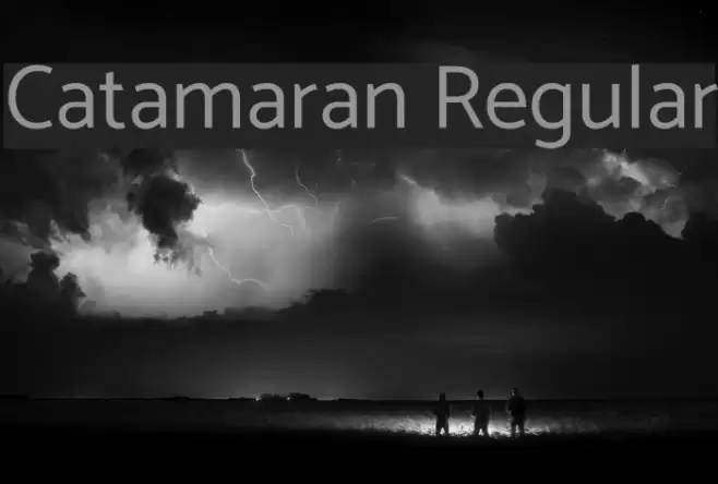 Catamaran Regular Font examples
