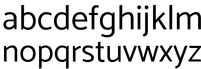 Catamaran Regular Font LOWERCASE