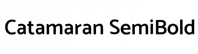 Catamaran SemiBold  नि: शुल्क फ़ॉन्ट्स डाउनलोड