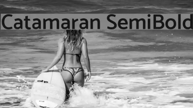 Catamaran SemiBold Font examples