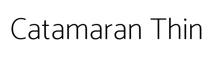 Catamaran Thin Font
