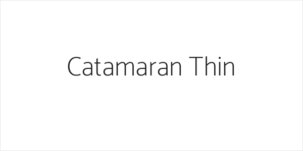 Catamaran Thin Logo