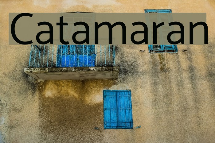Catamaran Font examples