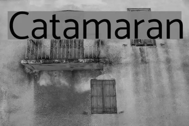 Catamaran Font examples