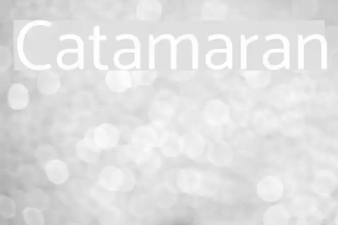 Catamaran Font examples