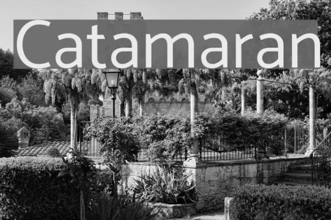 Catamaran Font examples