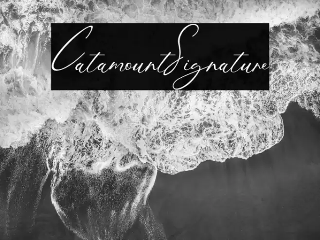 CatamountSignature Caratteri examples