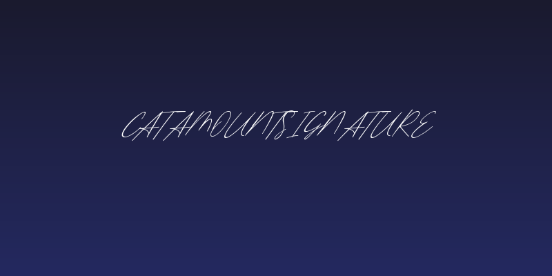 CatamountSignature Social Header
