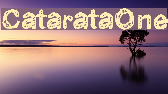CatarataOne Font examples