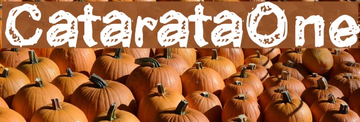 CatarataOne Font examples