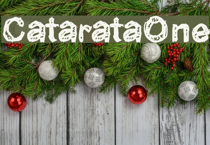 CatarataOne Font examples