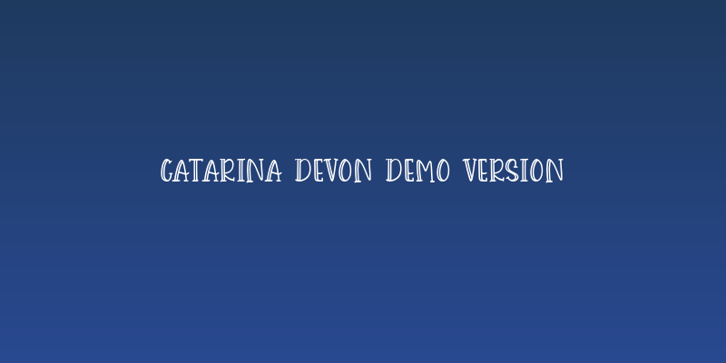 Catarina Devon Demo Version Social Header