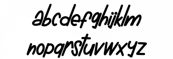 CatarsFREE Schriftart Kleinbuchstaben