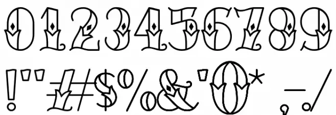 Catastrophist Demo Font OTHER CHARS