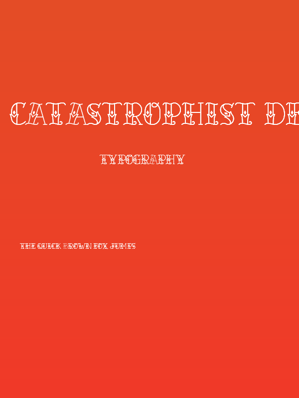 Catastrophist Demo Poster