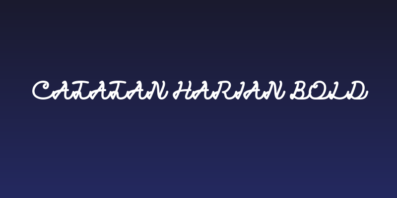 Catatan Harian Bold Social Header