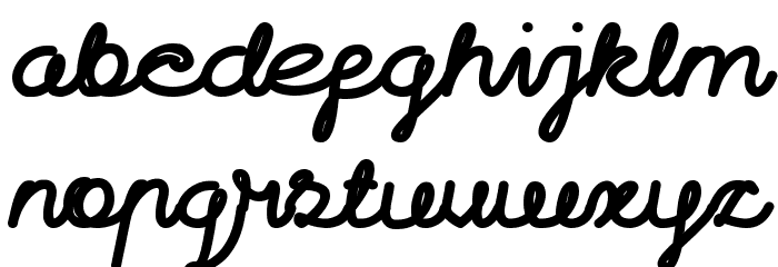 Catatan Harian Bold Font LOWERCASE