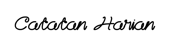 Catatan Harian  Frei Schriftart Herunterladen