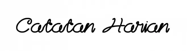 Catatan Harian  नि: शुल्क फ़ॉन्ट्स डाउनलोड