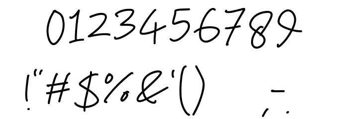Catatan Mata Font OTHER CHARS