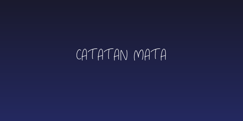 Catatan Mata Social Header