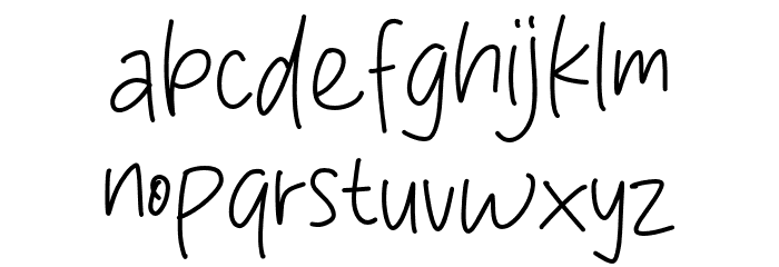 Catatan Mata Font LOWERCASE