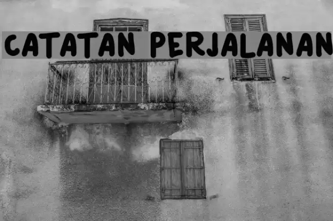 Catatan Perjalanan Font examples