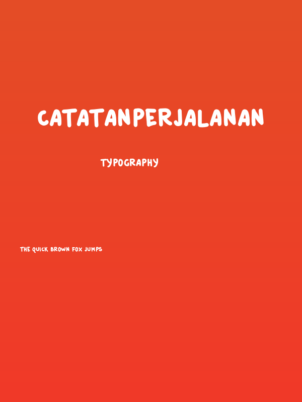 CatatanPerjalanan Poster