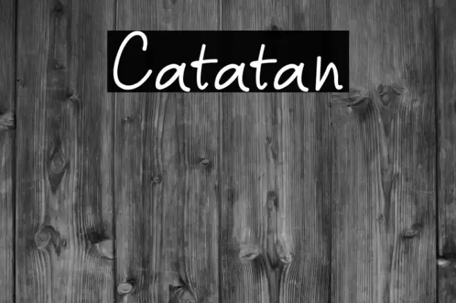 Catatan Font examples
