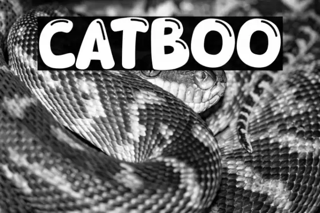 Catboo फ़ॉन्ट examples