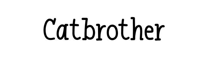 Catbrother  नि: शुल्क फ़ॉन्ट्स डाउनलोड