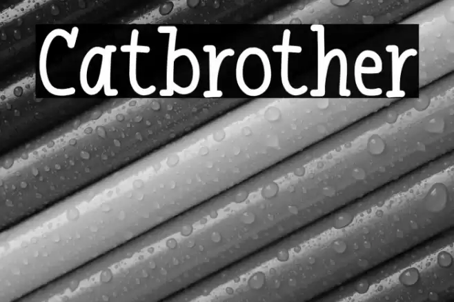 Catbrother Font examples