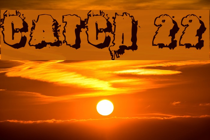 Catch 22 Font examples