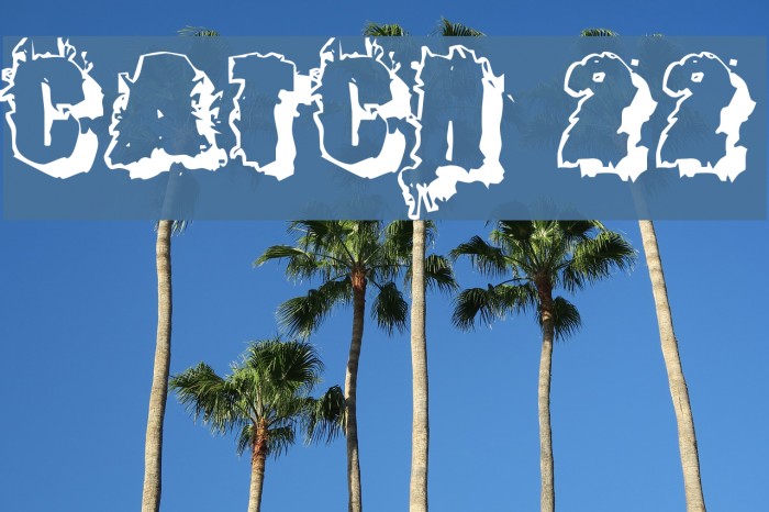 Catch 22 Font examples