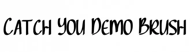 Catch You Demo Brush  フリーフォントのダウンロード