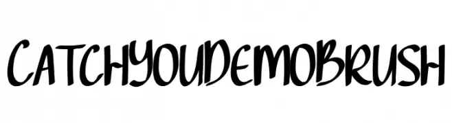 Catch You Demo Brush  Frei Schriftart Herunterladen