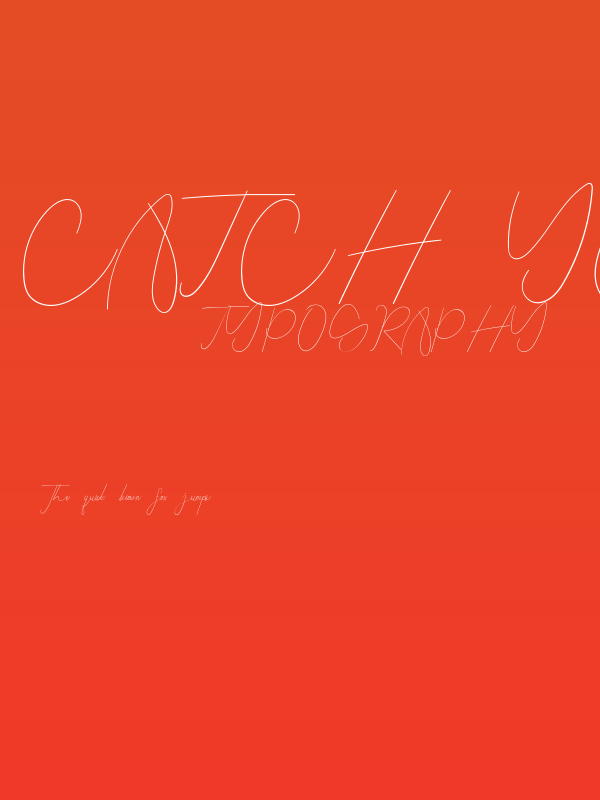 Catch You Demo Poster