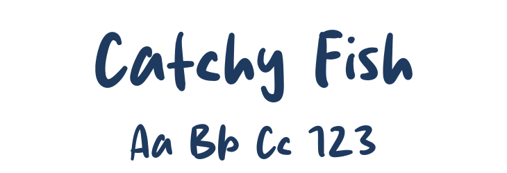Catchy Fish Font Preview