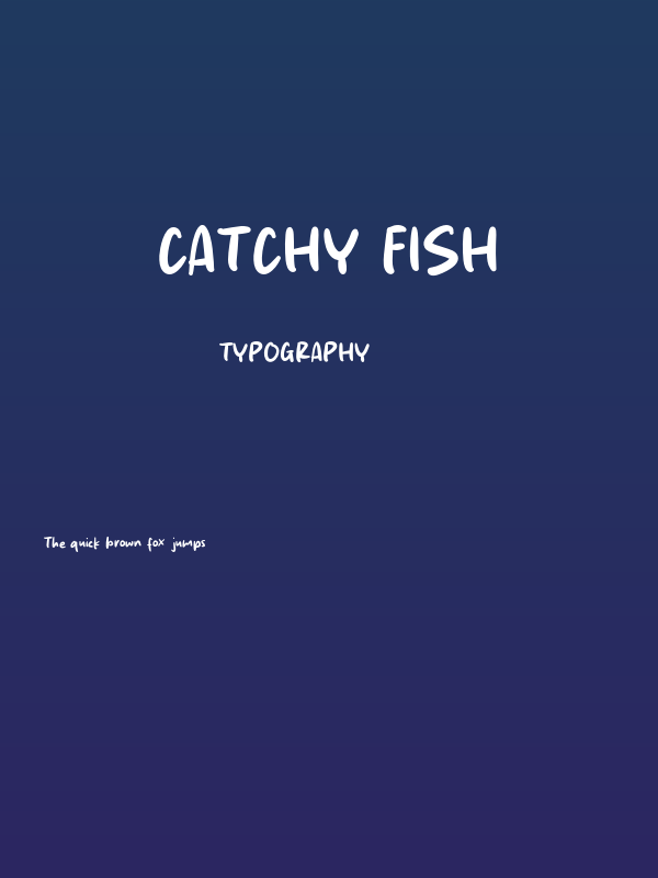Catchy Fish Poster