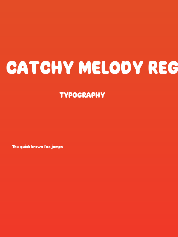 Catchy Melody Regular Poster