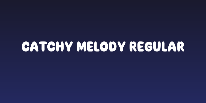 Catchy Melody Regular Social Header